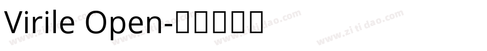 Virile Open字体转换